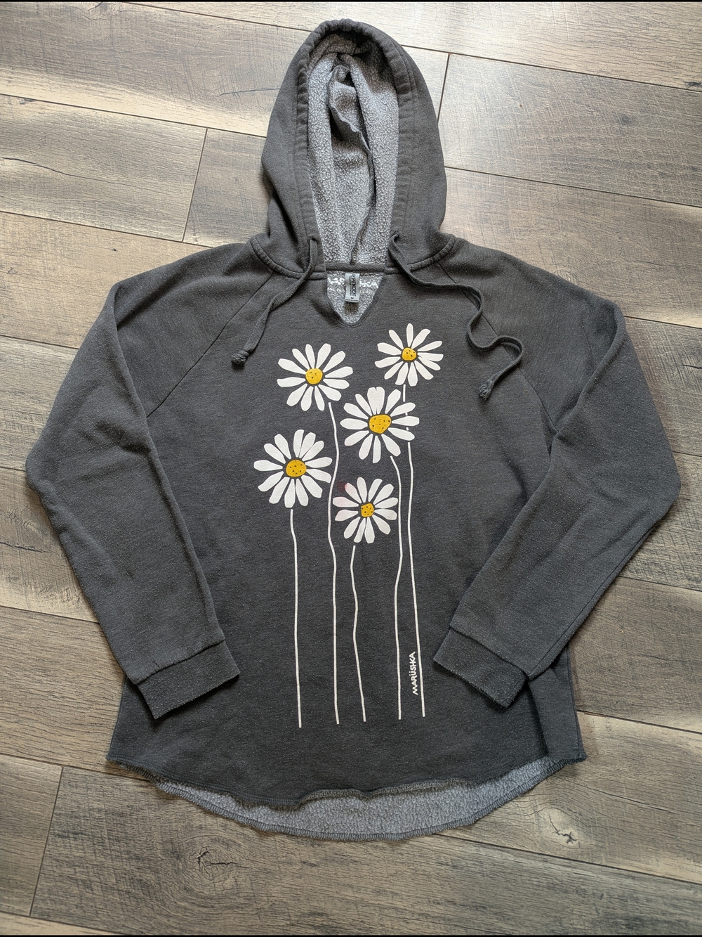 Marushka Daisy Pullover Hoodie Charcoal